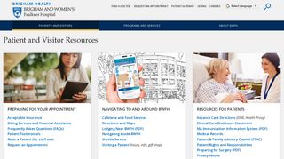 Patient and Visitor Resources - Brigham and Women's Faulkner Hospital