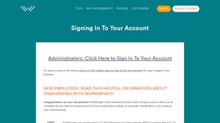 Signing In To Your Account | WorkBright