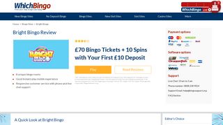 Bright Bingo reviews, real player opinions and review ratings ...