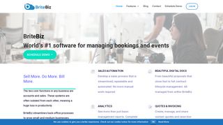 BriteBiz | #1 Software for managing Bookings and Events