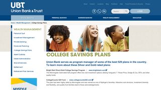College Savings Plans | Union Bank & Trust