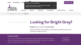 Bright Grey has rebranded to Royal London