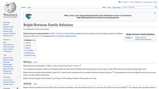Bright Horizons Family Solutions - Wikipedia