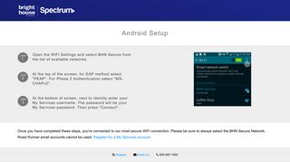 Secure WiFi | Android Setup | Spectrum