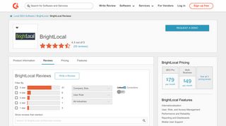 BrightLocal Reviews 2019 | G2 Crowd