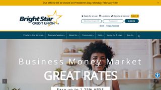 BrightStar Credit Union: Home