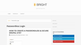 Passwordless Login | Bright Web Design Studio