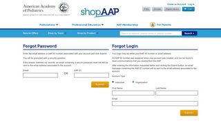 AAP - Forgot Password