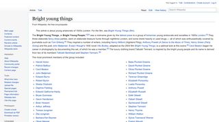 Bright young things - Wikipedia