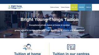Bright Young Things | Private Tutors & Tuition Centres London
