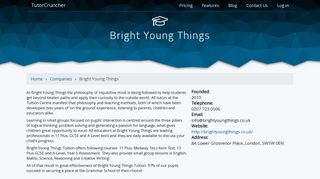 Bright Young Things - TutorCruncher
