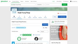 Bright Young Things Reviews | Glassdoor