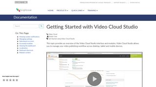 Getting Started with Video Cloud Studio | Brightcove Learning