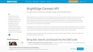 BrightEdge Connect API | BrightEdge
