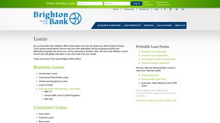 Loans - Brighton Bank