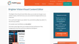Brighter Vision Visual Content Editor | BrighterVision.com