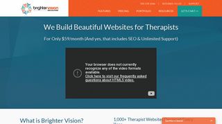Brighter Vision: Therapist Website Design & Branding