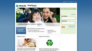 Online Service Center Customer Login1 - eService.Metlife.com