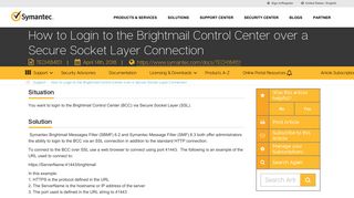 How to Login to the Brightmail Control Center over a Secure Socket ...