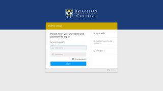 Login - Brighton College