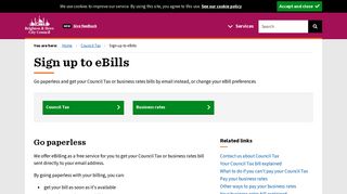 Sign up to eBills - Brighton & Hove City Council
