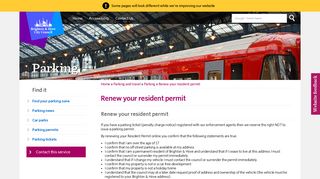 Renew your resident permit | Brighton & Hove City Council