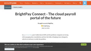 BrightPay Connect - The cloud payroll portal of the future ...