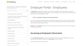 Employer Portal - Employees - BrightPay Documentation