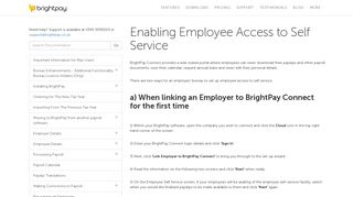 Enabling Employee Access to Self Service - BrightPay Documentation