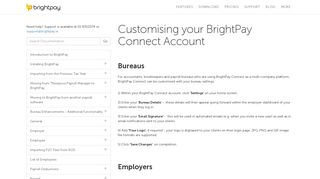 Customising your BrightPay Connect Account - BrightPay ...