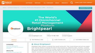 117 Customer Reviews & Customer References of Brightpearl ...