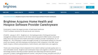 Brightree Acquires Home Health and Hospice Software Provider ...