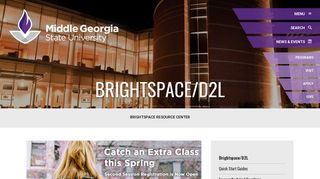 Brightspace/D2L: Middle Georgia State University