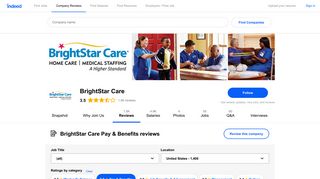 Working at BrightStar Care: 429 Reviews about Pay & Benefits ...