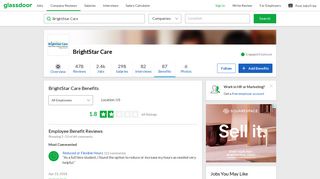 BrightStar Care Employee Benefits and Perks | Glassdoor