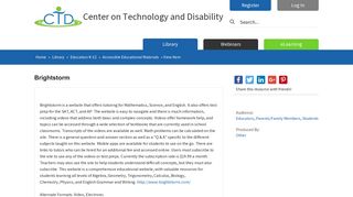 Brightstorm | Center on Technology and Disability (CTD)