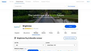 Working at Brightview: 165 Reviews about Pay & Benefits | Indeed.com