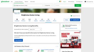 Brightview Senior Living Employee Benefits and Perks | Glassdoor.ie