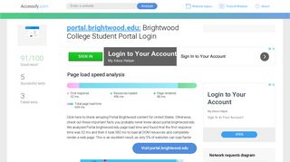 Access portal.brightwood.edu. Brightwood College Student Portal Login
