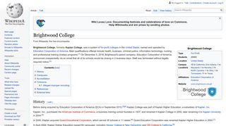 Brightwood College - Wikipedia