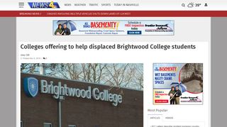 Colleges offering to help displaced Brightwood College students ...