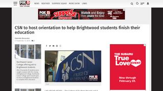CSN to host orientation to help Brightwood students finish their ...