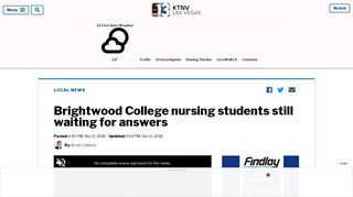Brightwood College nursing students still waiting for answers