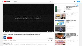 [Demo] BrightWork: Project and Portfolio Management on SharePoint ...