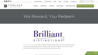 Brilliant Distinctions Reward Program | Timeless Skin Solutions