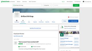 Brilliant Writings - best account i have worked with | Glassdoor