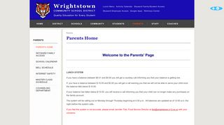 Wrightstown Community School District - Parents Home