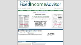 Subscribe - Brinker Fixed Income Advisor | Brinker Fixed Income Advi ...