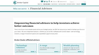 Financial Advisors | Brinker Capital