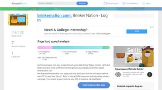 Access brinkernation.com. Brinker Nation - Log In